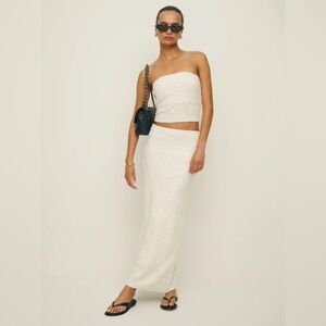 Reformation Rose Cashmere Linen Set